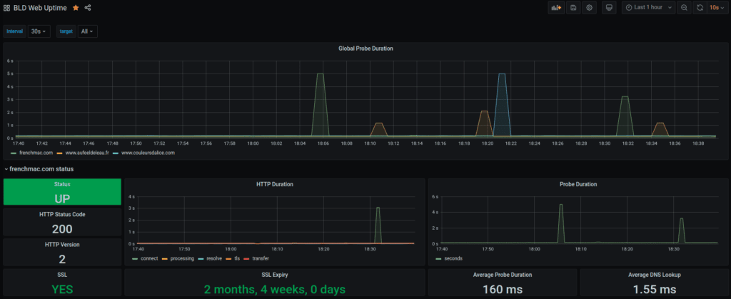pingprom monitoring website url domain uptime ssl prometheus grafana